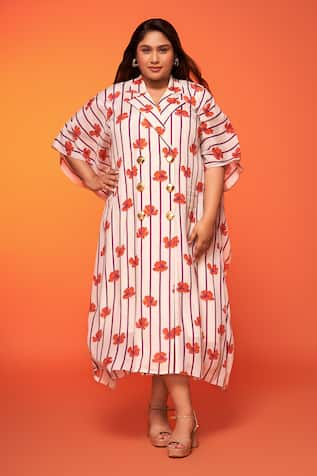 neetiandmudita Floral Bud Print Dress 