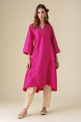 Mushio Kamala Cotton Silk Kurta 