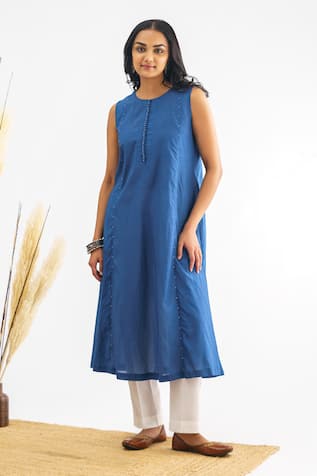 Mushio Lavanya Straight Kurta With Pant 