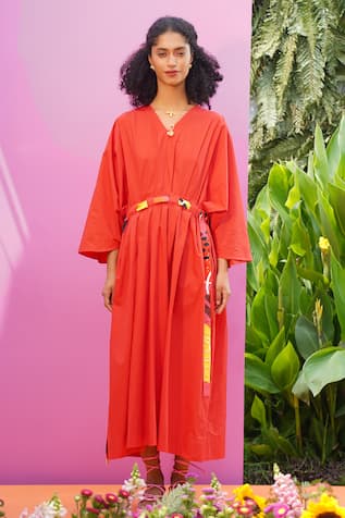 ZEN'S COUTURE Pancy Over Sized Midi Dress 