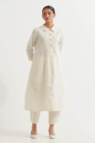 TIC Victoria A-Line Plain Kurta With Pant 