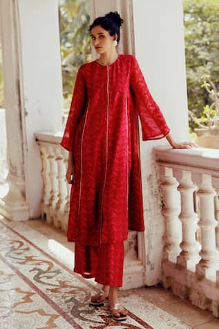 17:17 by Simmi Saboo Lily Leaf Print Kurta With Pant 