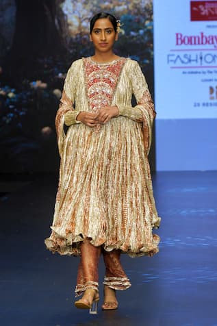 Etasha by Asha Jain Metallic Embellished Anarkali 