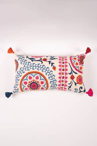 Tashkent Suzane Embroidered Cushion Cover 