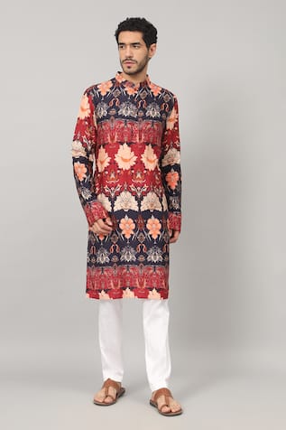 Hilo Design Blossom Print Kurta 