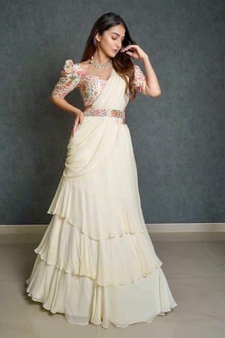 Shop Designer Lehenga Sarees for Women Online at Aza Fashions