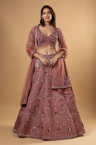 RAJ ARORA Rooh Embroidered Bridal Lehenga Set 