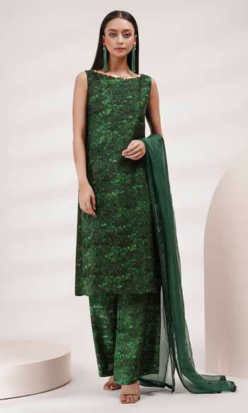 Breathe By Aakanksha Singh Yoshino Tree Print Kurta Set 