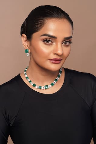 Geometric Shaped Necklace Set 
