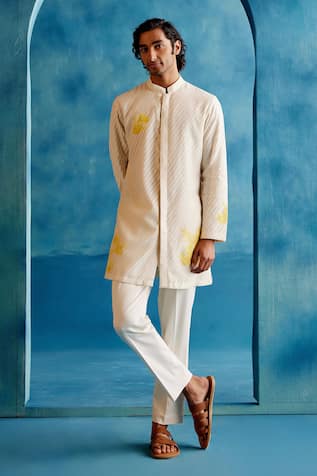 Devnaagri Hand Painted Kurta & Pant Set 