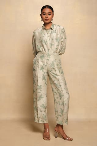 Orenji Floral Shirt & Pant Co-ord Set 