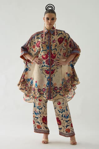 Rajdeep Ranawat Kamara Printed Shirt Tunic & Pant Set 