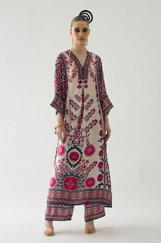 Rajdeep Ranawat Banera Printed Tunic & Pant Set 