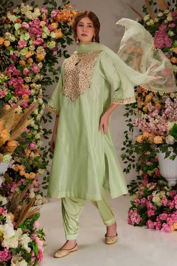 saina kapoor Gota Embellished A-Line Kurta Salwar Set 