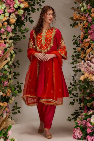 Embellished Short A-Line Short Kurta Set 