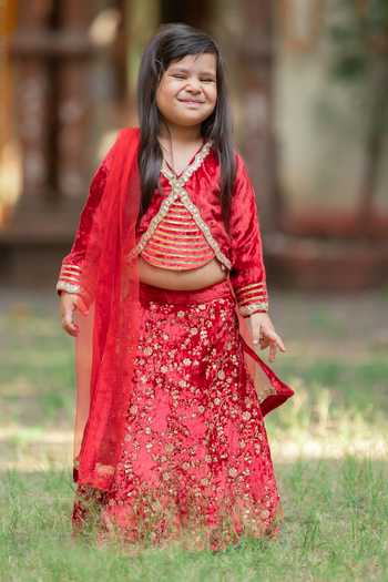 Kirti Agarwal - Pret N Couture Sequin Embroidered Lehenga Set 