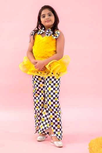 Kirti Agarwal - Pret N Couture Front Pleated Peplum Top With Pant 