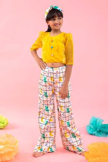 Kirti Agarwal - Pret N Couture Geometric Print Pant Set 