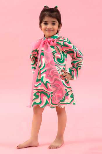 Kirti Agarwal - Pret N Couture Wave Print Dress 