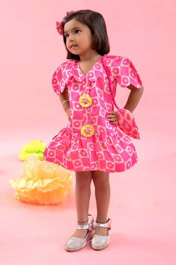 Kirti Agarwal - Pret N Couture Floral Print Dress With Sling Bag 