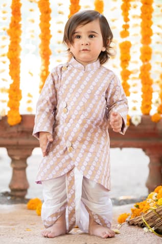 Foil Print Kurta & Dhoti Pant Set 