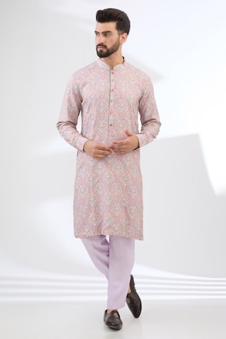 Floral Pattern Kurta Set 
