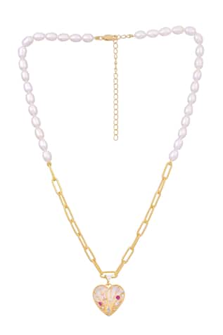 Glow Radiance Heart Shaped Pendant Necklace 