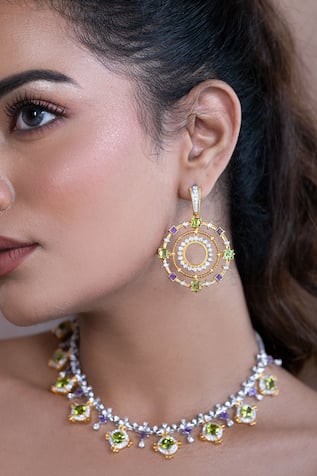 Eden Amethyst & Peridot Earrings 