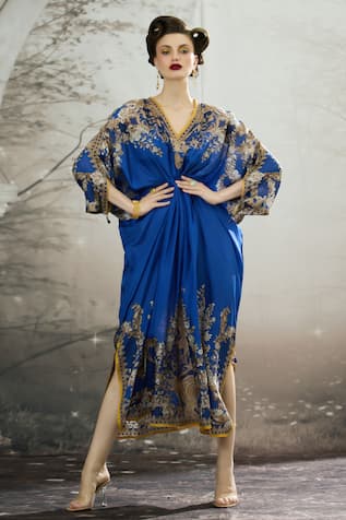 Rajdeep Ranawat Rasika Regal Floral Print Kaftan 