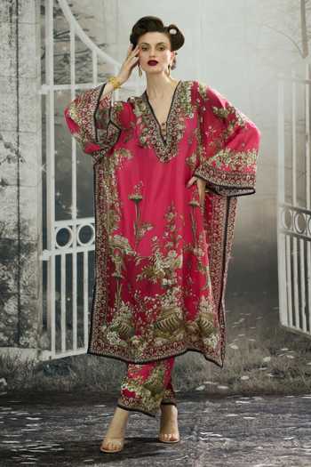 Rajdeep Ranawat Permaz Garden Print Flared Pant 