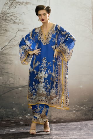 Gufrina Silk Printed Kaftan 