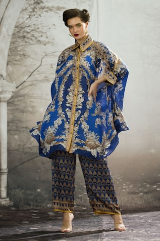 Rajdeep Ranawat Kamara Silk Printed Shirt Tunic 