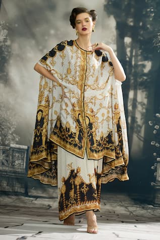 Rajdeep Ranawat Caprice Vintage Fleur Print Asymmetric Tunic 
