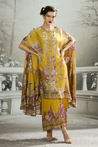 Rajdeep Ranawat Caprice Iris Florence Print Asymmetric Tunic 