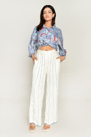 Rias Jaipur Ponzo Block Print Pant 