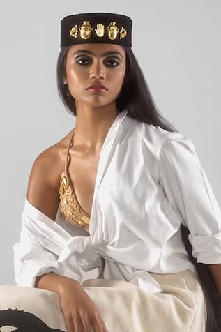 Masaba The Not So Classic Placement Embellished Shirt 