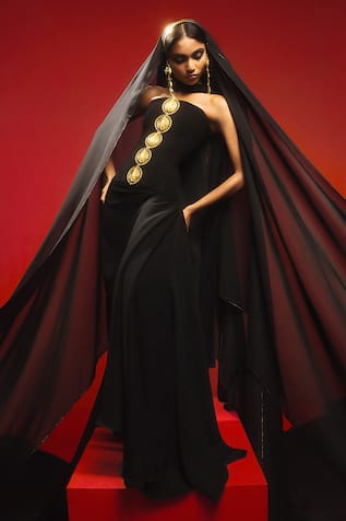 Masaba The Ghana Gator Embellished Corset Skirt Set