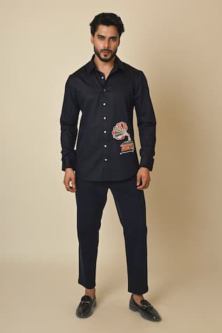 Paarsh Gramophone Embroidered Shirt 