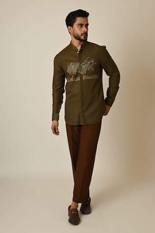 Paarsh Breezy Embroidered Shirt 