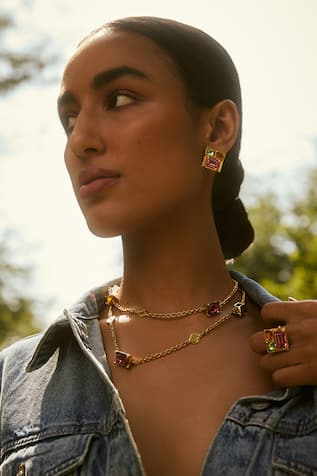 Voyce Jewellery Elysian Swarovski Work Necklace 