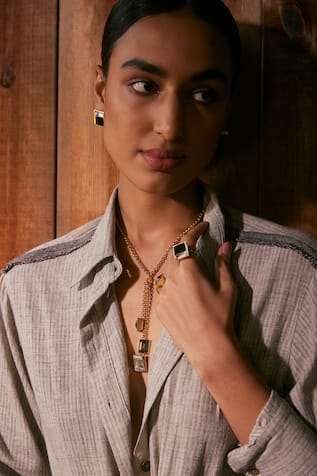 Voyce Jewellery Perseid Swarovski Embellished Pendant Necklace 