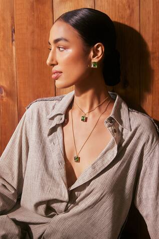 Sirius Contrast Swarovski Embellished Necklace 