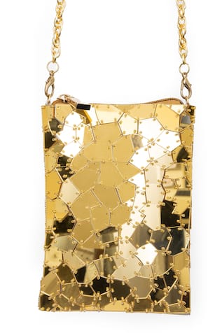 SG Collection by Sonia Gulrajani Stellar Acrylic Embellished Phone Sling Bag 