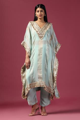 Two Sisters By Gyans Stripe Woven Kaftan Pant Set 