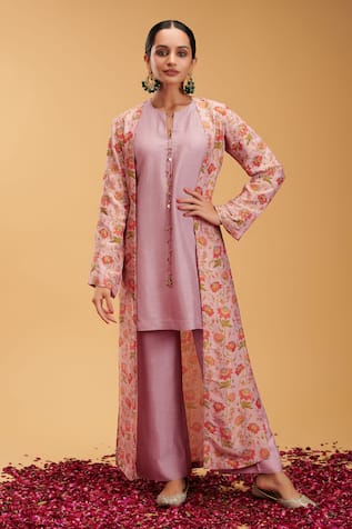 RIRASA Shikhar Blossom Print Cape Pant Set 