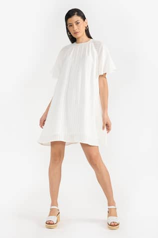 PERONA Georgia Bell Sleeve Short Dress 