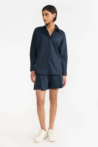 PERONA Kimiko Plain Full Sleeve Shirt 