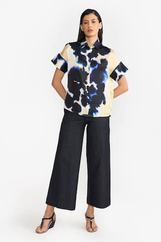 PERONA Monroe Abstract Print Shirt 