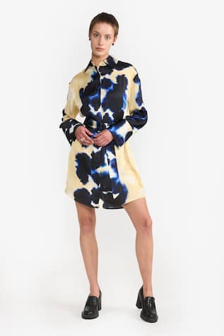 PERONA Stella Abstract Print Dress 