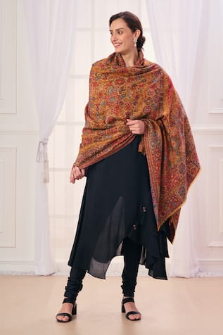 Taroob Ethnic Fine Wool Shawl 